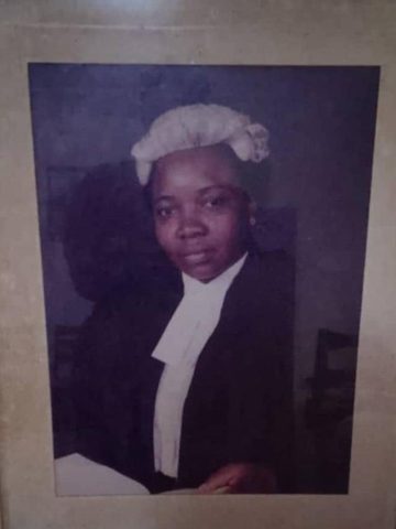 Mama Esther Olaoré Ayoka Ogunmodede as a Barrister